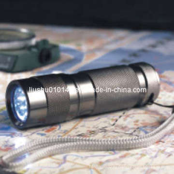 9-светодиодный фонарик алюминия (факел) (12-1H0001)